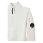 C.P. COMPANY maglia tinta unita con zip Panna per Bambino CUW004 PANNA C.P. COMPANY 