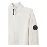 C.P. COMPANY maglia tinta unita con zip Panna per Bambino CUW004 PANNA C.P. COMPANY 