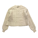 DIXIE cardigan tinta unita con bottoni e trecce Panna per Bambina NB13230G67 PANNA DIXIE 