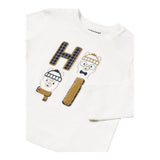 MAYORAL shirt girocollo tinta unita con stampa in contrasto Panna per Neonato 2030 PANNA MAYORAL 