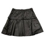 MISS BLUMARINE gonna tinta unita in ecopelle Nero per Bambina IF4046 NERO MISS BLUMARINE 