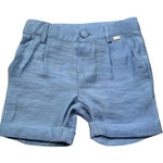 Le Bebe Bermuda Tinta Unita con Girovita Regolabile per Neonato LBB5382 AZZURRO LE BEBE 