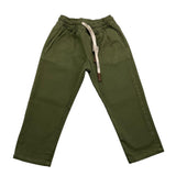 NUPKEET pantalone tinta unita cn elastico in vita Verde per Bambino 24NK295 VERDE NUPKEET 