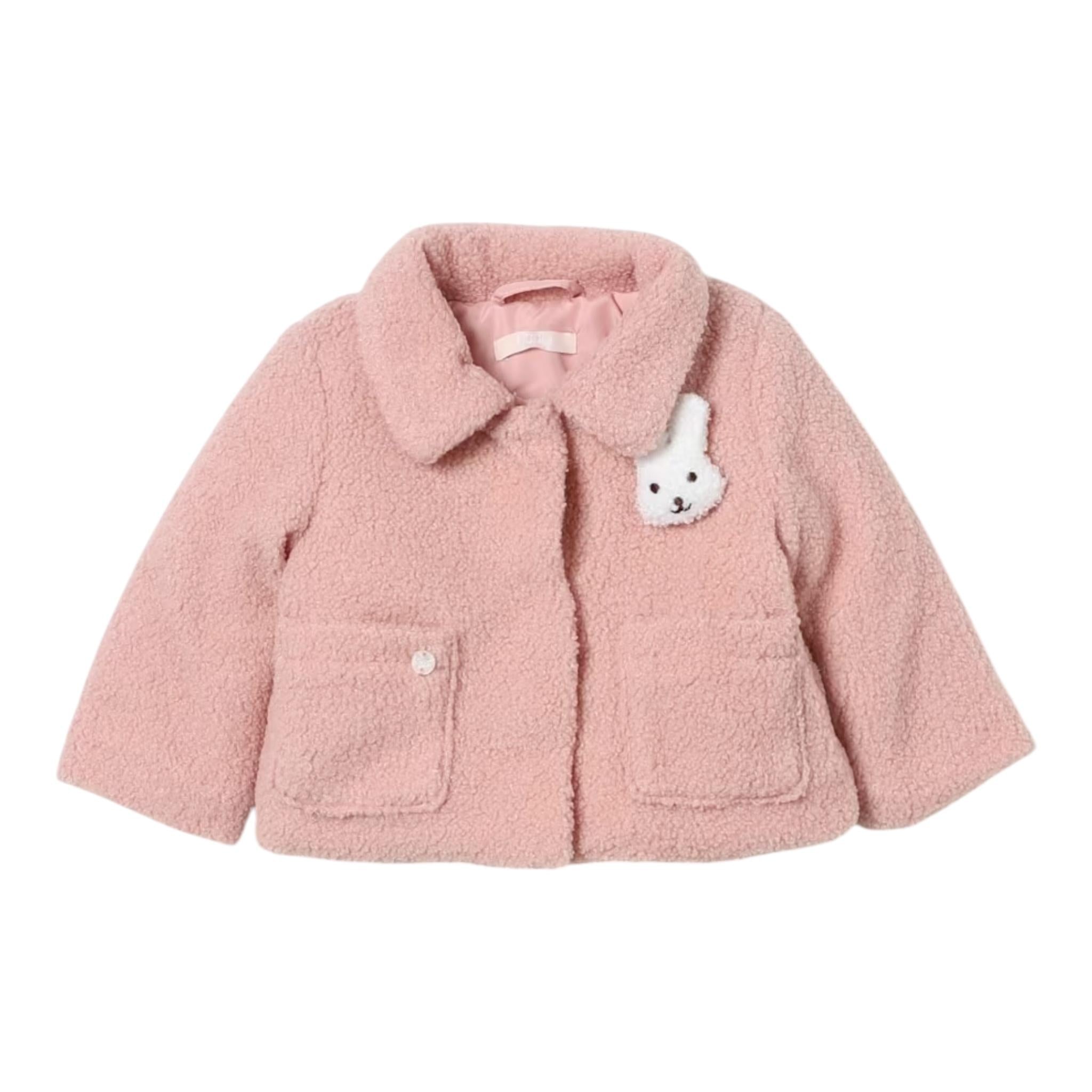 LIU JO cappotto tinta unita con cappuccio Rosa per Neonata HF4028 ROSA LIU JO 