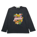 MOUSSE shirt girocollo tinta unita con stampa marvel Nero per Bambino HKTL371BX NERO MOUSSE 