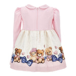 MONNALISA abito bicolore con stampa Rosa per Bambina 31D910X ROSA MONNALISA 