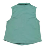 Daniele Alessandrini Camicia Smanicata Tinta Unita per Neonato 1296C00236 VERDE ACQUA DANIELE ALESSANDRINI 