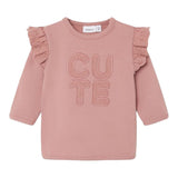 NAME IT felpa girocollo tinta unita con ricami Rosa per Neonata 13225704 ROSA NAME IT 