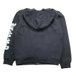 DISCLAIMER felpa tinta unita con zip e cappuccio Nero per Bambino 24IDK58261 NERO DISCLAIMER 