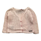 Cnd Strickjacke Tintau Nita mit rosa Lochmuster für Baby Mädchen