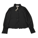 HATE LOVE camicia manica lunga tinta unita cn applicazioni Nero per Bambina OJSH00491 NERO HATE LOVE 