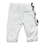 Daniele Alessandrini Jeans tinta unita con Girovita Regolabile Bianco per Neonato 1295P0862 BIANCO DANIELE ALESSANDRINI 