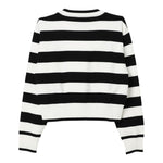 PATRIZIA PEPE maglia bicolore girocollo con fantasia a righe Bianco/nero per Bambina 7K0048 BIANCO/NERO PATRIZIA PEPE 