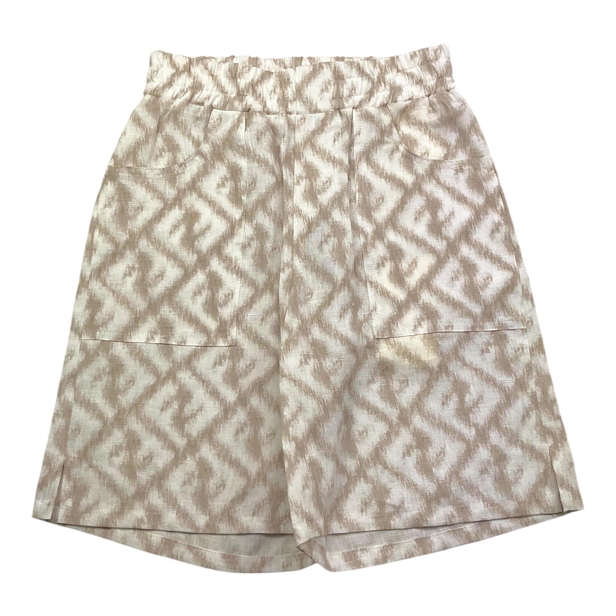 Fendi Bermuda Tinta Unita con Fantasia per Bambino JMF423 BIANCO FENDI 