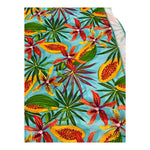 Matinée Pareo Tinta Unita con Fantasia Fiori per Bambina CC4025 VERDE ACQUA MATINÉE 