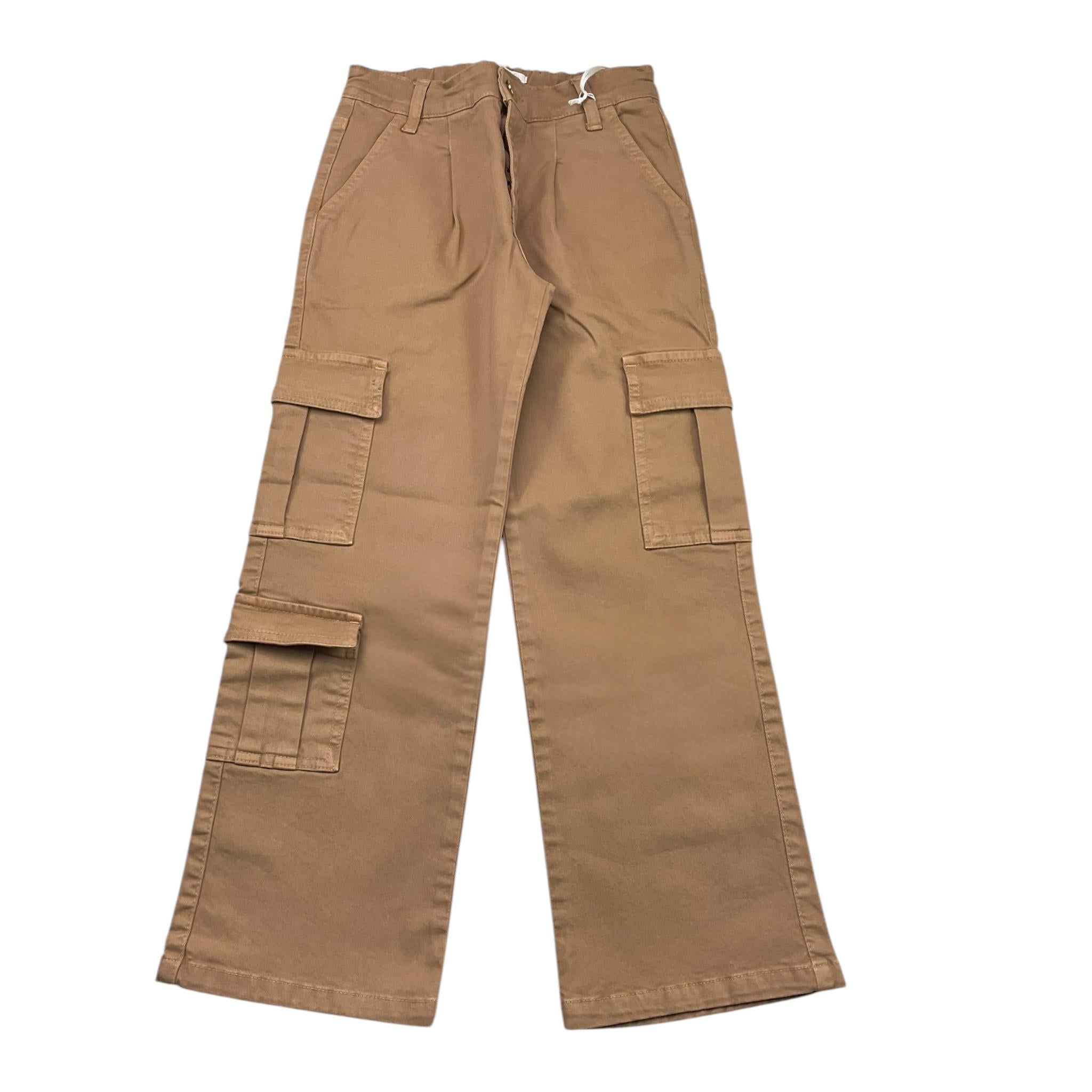 LU LU BY MISS GRANT pantalone modello a palazzo tinta unita con elastico in vita Cammello per Bambina LL2994 CAMMELLO LU LU BY MISS GRANT 