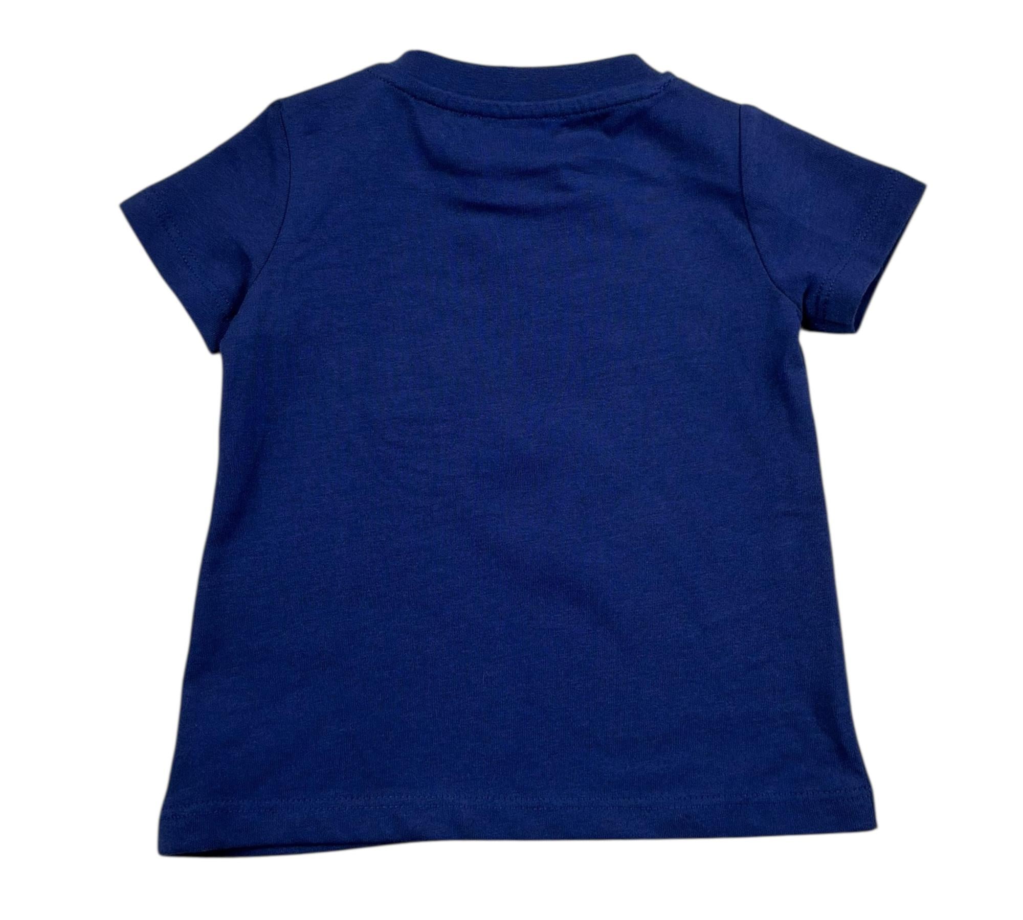 John Richmond T-Shirt Girocollo Tinta Unita con Stampa per Neonato RIP26002TS BLU JOHN RICHMOND 