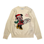 SAINT BARTH maglia girocollo tinta unita con stampa Panna per Bambina MINNIEXMAS PANNA SAINT BARTH 