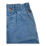 Carre'Ment Beau Jeans Einfarbig mit elastischem Bund Hellblau für Mädchen