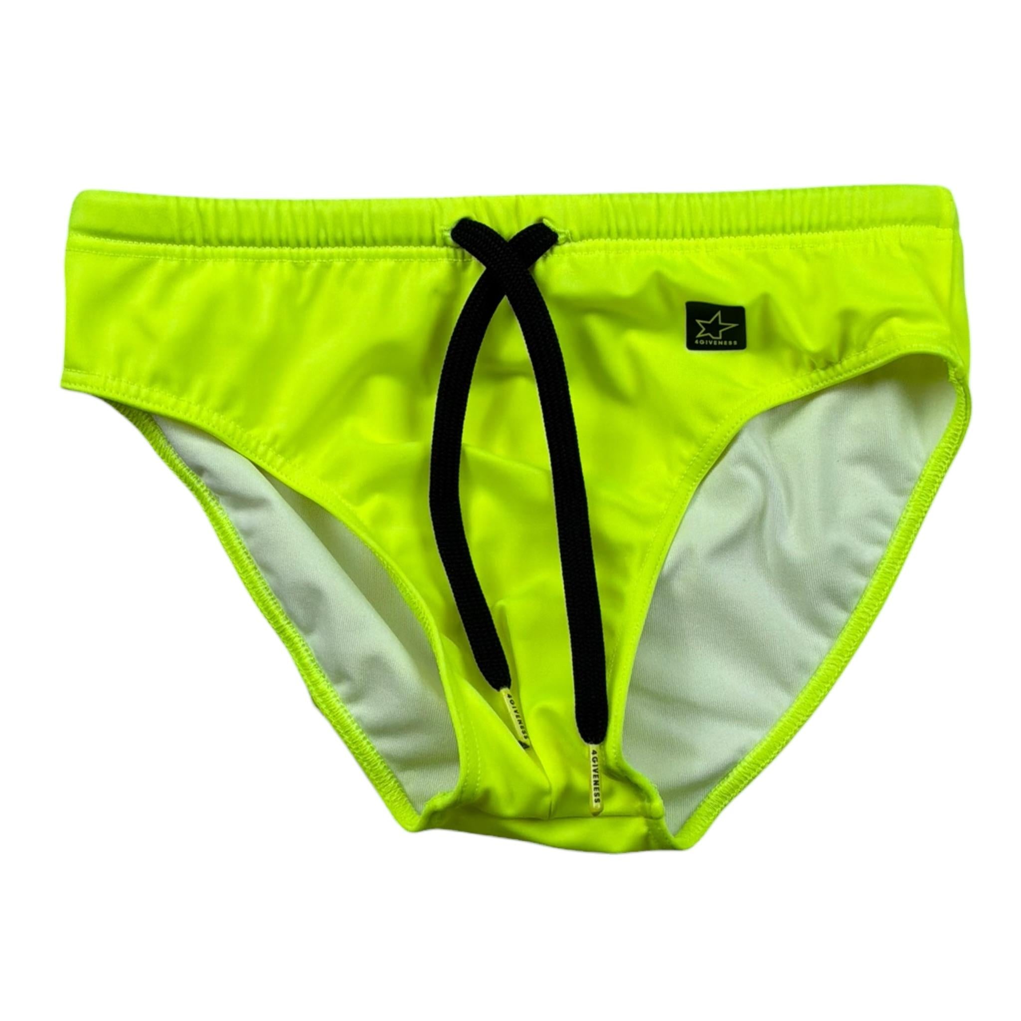 4Giveness Costume Modello Slip Tinta Unita per Bambino FGBB4067 GIALLO FLUO 4GIVENESS 