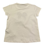 Liu Jo T-Shirt Tinta Unita Girocollo con Stampa per Bambina KA5039X BIANCO LIU JO 