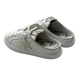 2Star Sneakers Einfarbig mit Sternen Schnürsenkeln und Glitzer Weiß für Mädchen