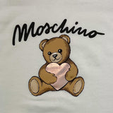 MOSCHINO shirt girocollo tinta unita con stampa Bianco per Bambina HDO010 BIANCO MOSCHINO 