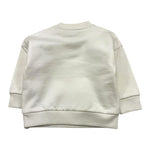 MOSCHINO felpa tinta unita girocollo con stampa logo Bianco per Neonato M8F03Q BIANCO MOSCHINO 