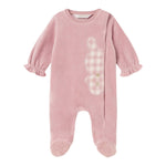MAYORAL tutina manica lunga tinta unita in ciniglia Rosa per Neonata 2781 ROSA MAYORAL 