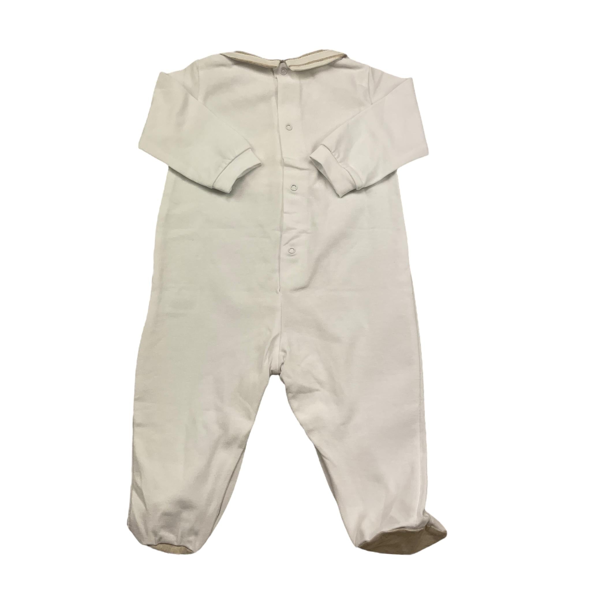 Lalalu' Tutina Manica Lunga Tinta Unita per Neonato TJL2P BIANCO LALALU' 