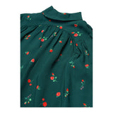 N°21 camicia tinta unita con fantasua rose Verde per Bambina N21A06 VERDE N°21 