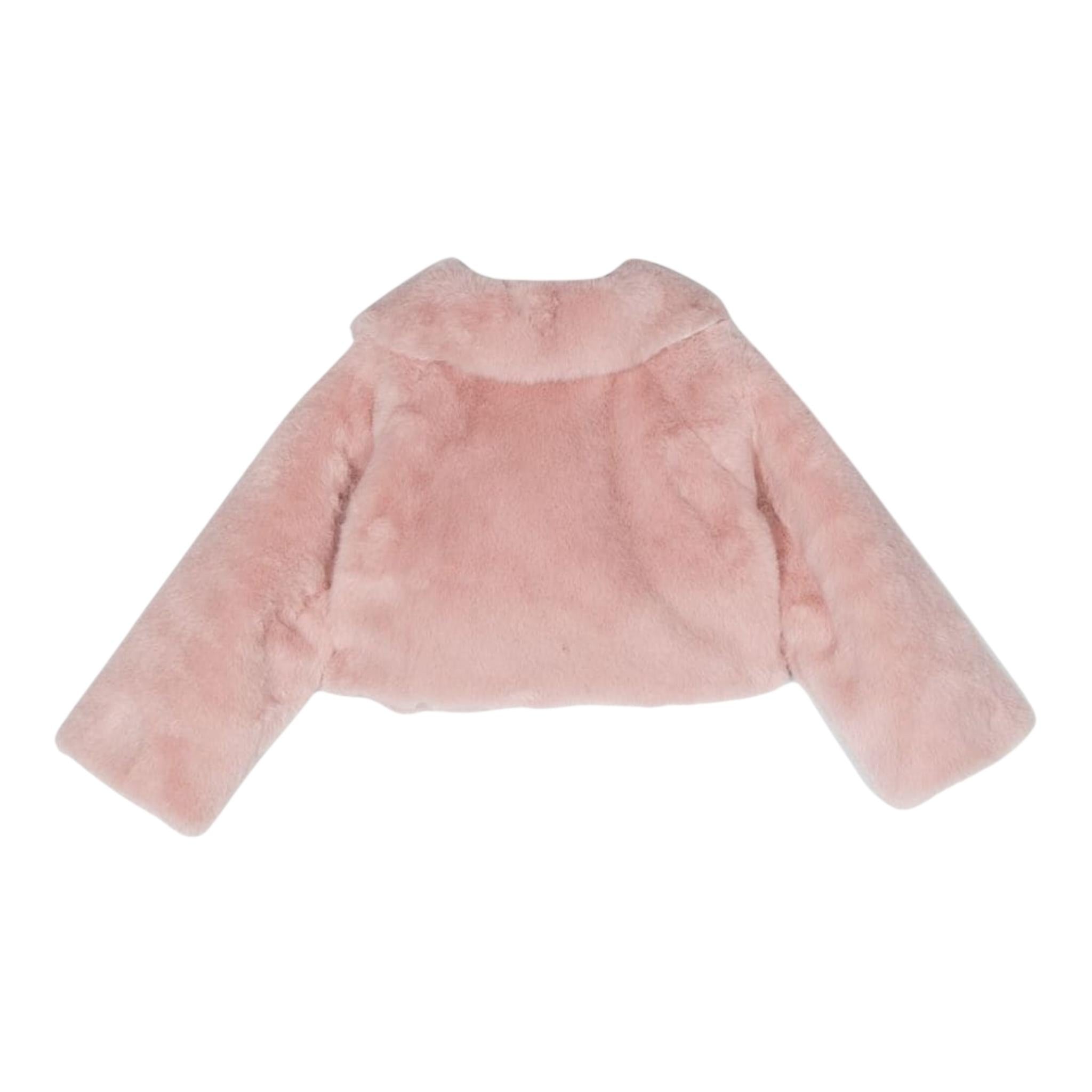 MONNALISA pelliccia tinta unita Rosa per Neonata 73B100 ROSA MONNALISA 