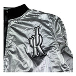 John Richmond Giubbino Reversibile con Zip Bicolore per Bambina RGP26037GB NERO/ARGENTO JOHN RICHMOND 