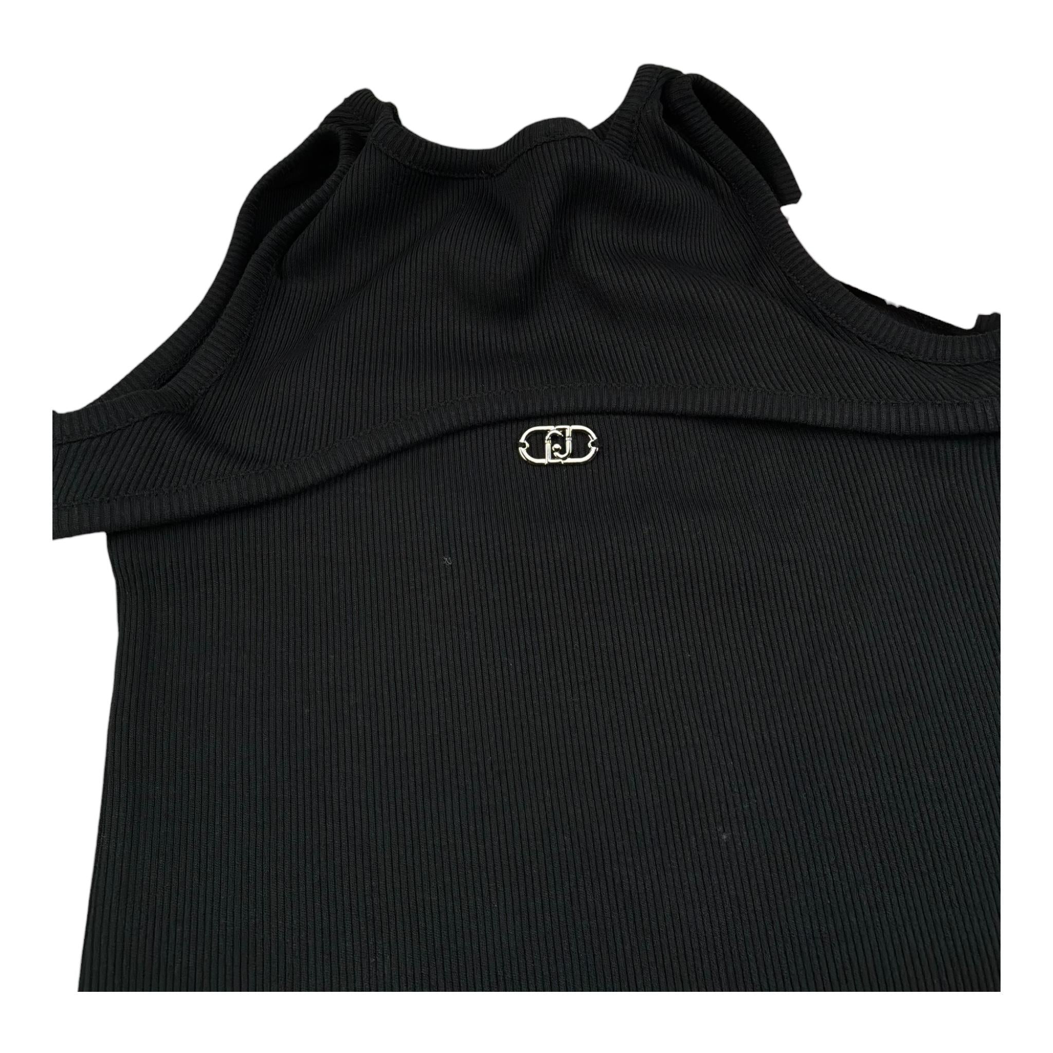 Liu Jo Abito Tinta Unita Giromanica per Bambina GA5181 NERO LIU JO 