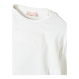 ELISABETTA FRANCHI shirt girocollo tinta unita con stampa Bianco per Bambina EFTS224XX BIANCO ELISABETTA FRANCHI 