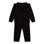 MOSCHINO completo 2 pezzi felpa-pantalone tinta unita Nero per Neonato MUK04YNX NERO MOSCHINO 