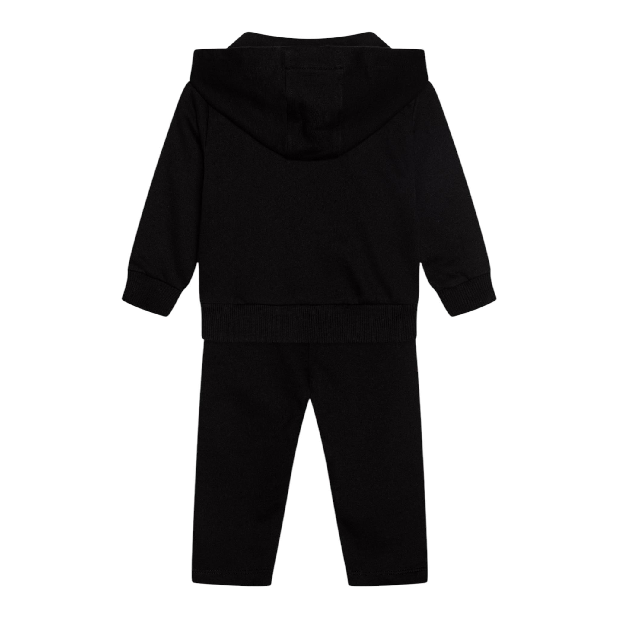 MOSCHINO completo 2 pezzi felpa-pantalone tinta unita Nero per Neonato MUK04YNX NERO MOSCHINO 