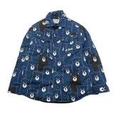 SAINT BARTH giubbino tinta unita con stampa orsi Blu per Bambino CHA0007 BLU SAINT BARTH 