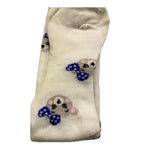 MONNALISA calze tinta unita con stampa  Panna per Bambina 39D009JX PANNA MONNALISA 