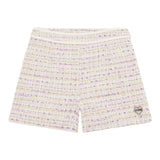 Guess Shorts Einfarbig Mit Mikro-Applikationen In Rosa Strick Für Mädchen