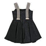 Elisabetta Franchi Abito Tinta Unita A Bretelle per Bambina EFAB473 NERO ELISABETTA FRANCHI 