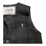 CESARE PACIOTTI gilet tinta unita con logo Nero per Neonato GLP2324BN NERO CESARE PACIOTTI 