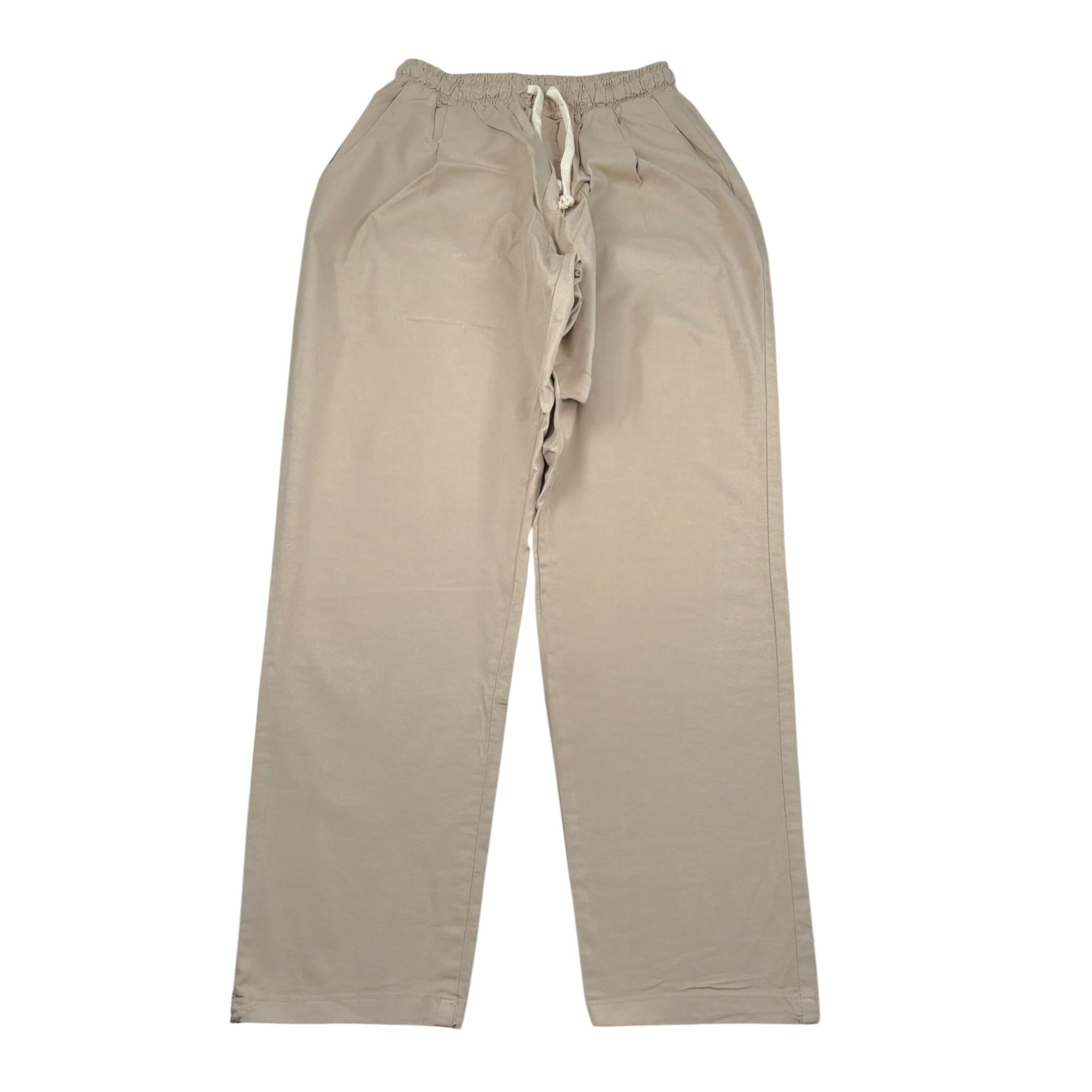 Numbers Pantalone tinta unita con Elastico In Vita Beige per Bambino RIIRI BEIGE NUMBERS 