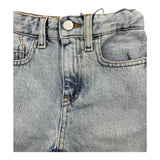 Calvin Klein Einfarbige Denim-Bermudashorts mit verstellbarem Bund Blau für Jungen
