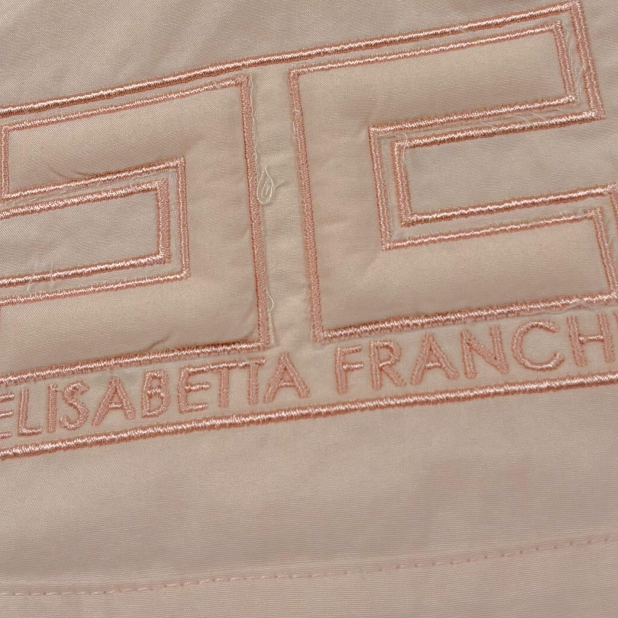 Elisabetta Franchi Pagliaccetto Tinta Unita con Logo per Neonata ENPG035 ROSA ELISABETTA FRANCHI 
