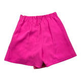 Miss Blumarine Einfarbige Shorts mit elastischer Taille Fuchsie für Mädchen