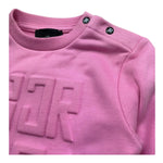 John Richmond Felpa Chiusa Girocollo Tinta Unita per Neonata RIP26029FE ROSA JOHN RICHMOND 