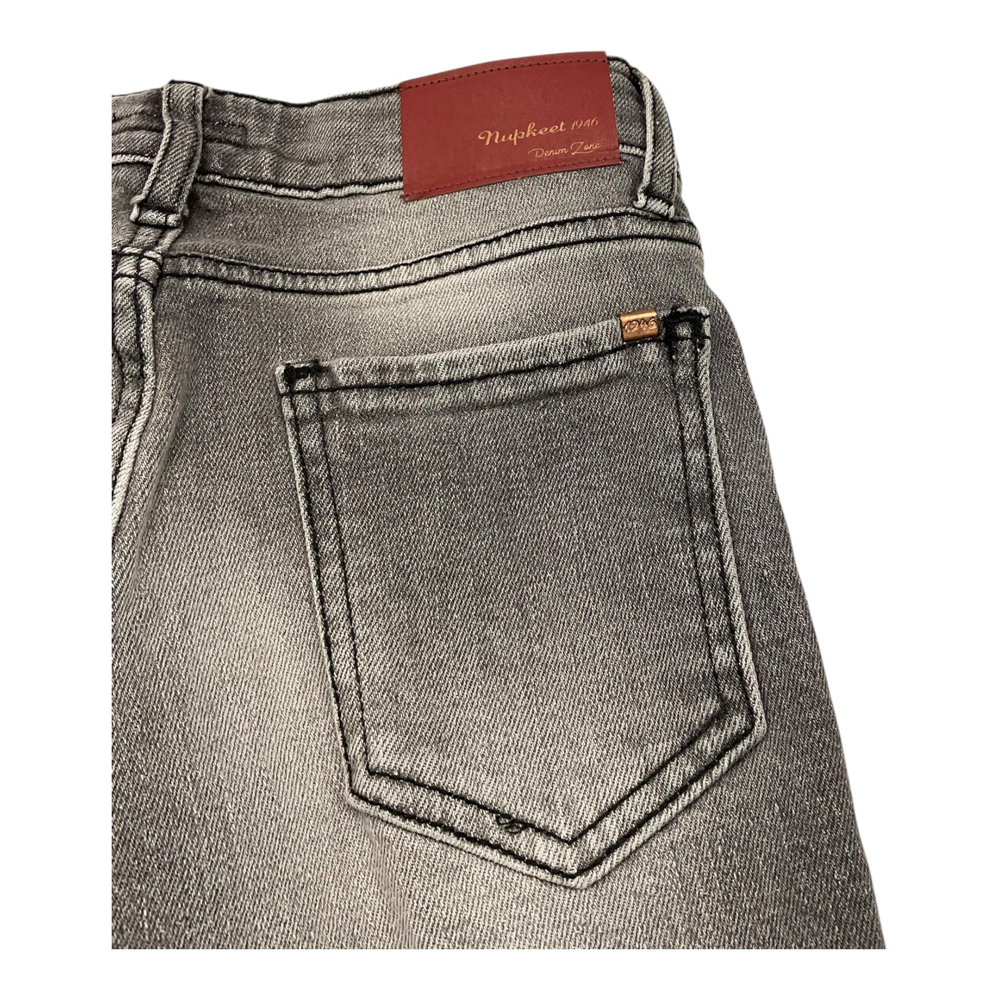 NUPKEET jeans tinta unita con girovita regolabile Nero per Bambino 24NK305 NERO NUPKEET 