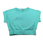 Hinnominate T-Shirt Girocollo tinta unita con Stampa Verde Acqua per Bambina 3646M0114 VERDE ACQUA HINNOMINATE 