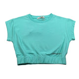 Hinnominate T-Shirt Girocollo tinta unita con Stampa Verde Acqua per Bambina 3646M0114 VERDE ACQUA HINNOMINATE 